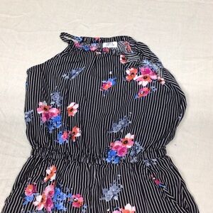 Joe B Black and Pink Floral Kids Bodysuit